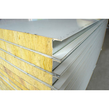 50/75/100/150mm Wall Roof Sandwich Panel Rock Wool